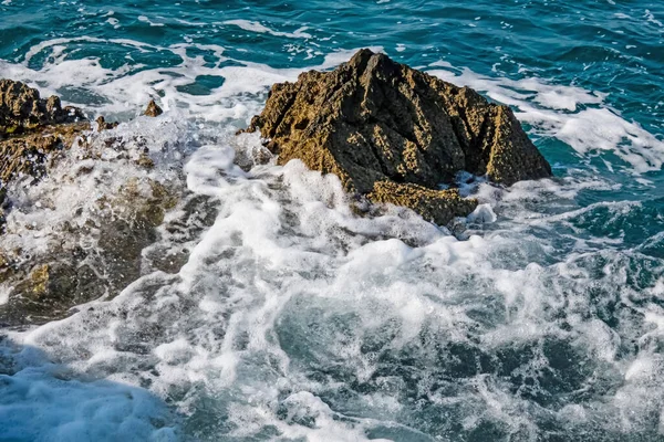 Klart Och Blått Vatten Egeiska Havet För Turister Som Älskar — Stockfoto