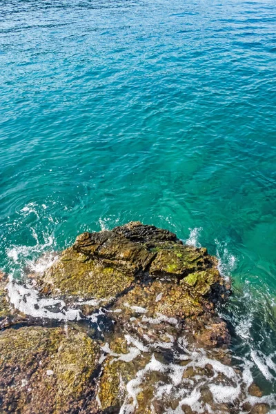 Aguas Claras Azules Del Mar Egeo Para Los Turistas Que — Foto de Stock