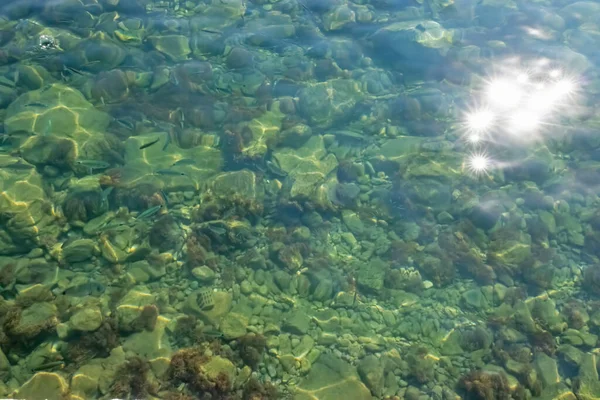 Czyste Błękitne Wody Morza Egejskiego Dla Turystów Którzy Kochają Wakacje — Zdjęcie stockowe