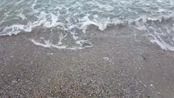 Heldere Blauwe Wateren Van Egeïsche Zee Voor Toeristen Die Houden — Stockvideo