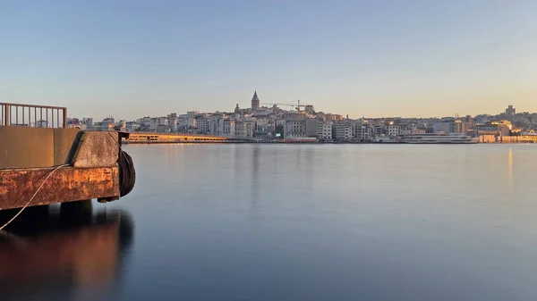 Istanbul Droomstad Landschap Stadsgezicht Uit Istanbul Oude Stad Vroege Ochtend — Stockvector