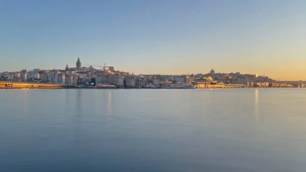 Istanbul Droomstad Landschap Stadsgezicht Uit Istanbul Oude Stad Vroege Ochtend — Stockvector