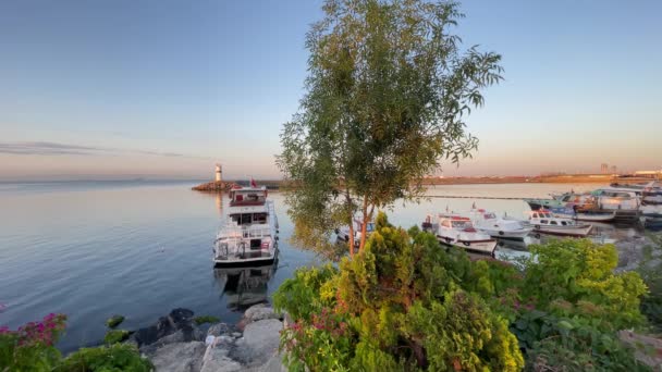 Κουμκαπί Κωνσταντινούπολη Τουρκία Αυγούστου 2021 Μαρμαρά Θέα Στη Θάλασσα Από — Αρχείο Βίντεο