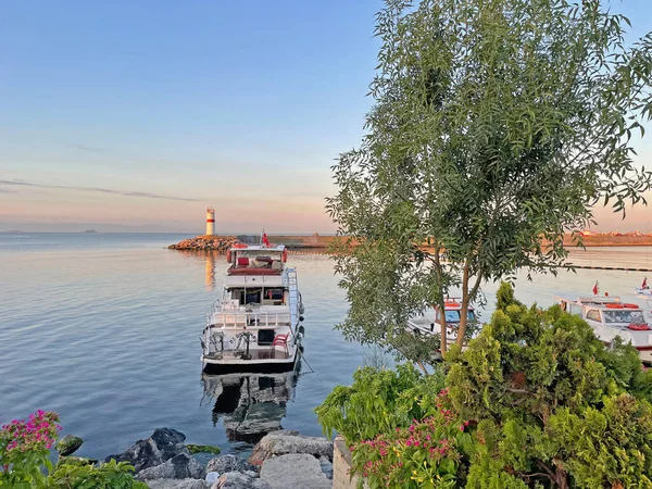 Kumkapi Istanbul Türkei August 2021 Marmara Meerblick Vom Bezirk Kumkapi — Stockfoto