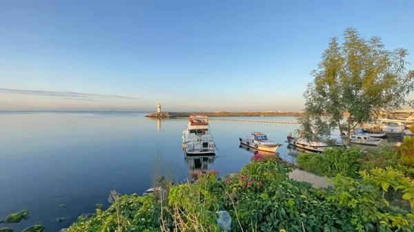 Kumkapi Istanbul Turquie Août 2021 Marmara Vue Sur Mer Depuis — Photo