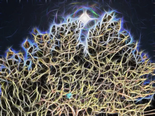 Primer Plano Patrón Fractal Para Fondo — Archivo Imágenes Vectoriales