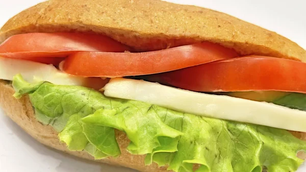 Listo Para Comer Sándwich Para Desayuno —  Fotos de Stock