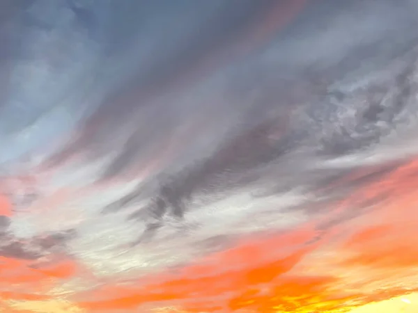 Cielo Crepuscular Nubes Naturaleza — Vector de stock