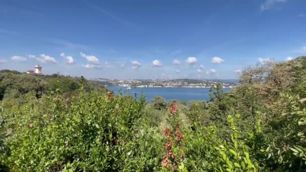 Estambul Ciudad Ensueño Entre Los Continentes Europa Asia Vista Del — Vídeo de stock