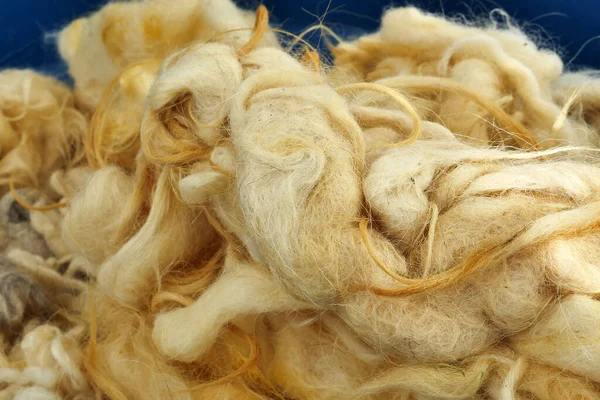 Yaklaş, temiz koyun yünü.,