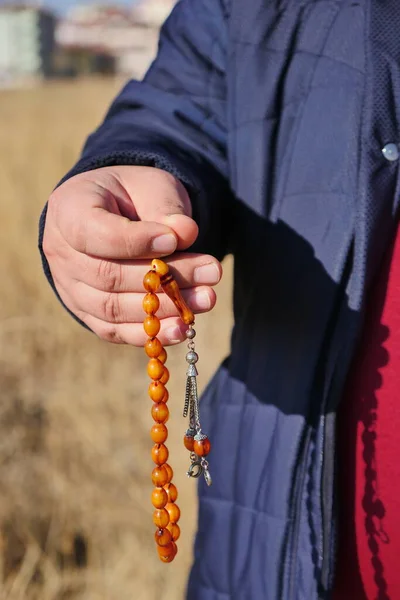 Turkse Cultuur Rozenkrans Rozenkrans Cultuur Blijft Hangen Met Rozenkrans Menselijke — Stockfoto