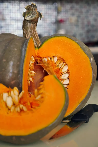 Make Sweet Honey Organic Zucchini Pumpkin Dessert — Stock Photo, Image