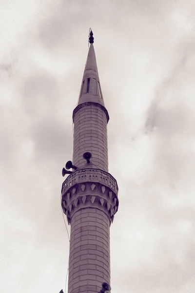 Minarete Mezquita Minarete Primer Plano Islam Mezquita Pavo —  Fotos de Stock