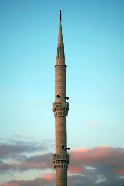 Moskee Minaret Architectuur Kalkoen Hoge Minaret — Stockfoto