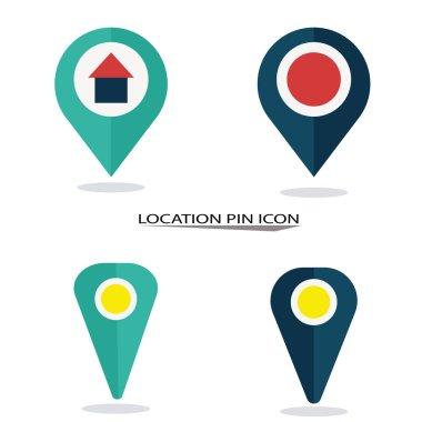  Konumu PIN simgeler kümesi
