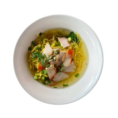 Tay şehriye çorbası domuz eti ile