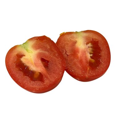 Beyaz arkaplanda domates