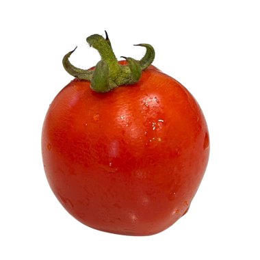 Beyaz arkaplanda izole edilmiş domates