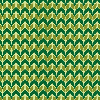 Grafik yeşil lale deseni