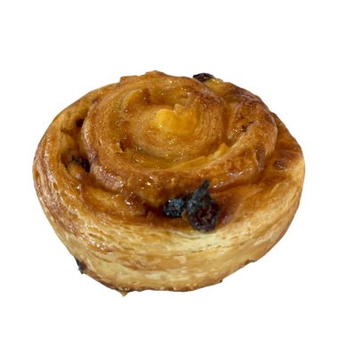 puf böreği üzerinde beyaz izole