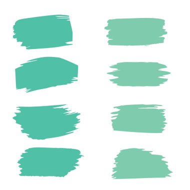 el çizimi yeşil fırça koleksiyonu