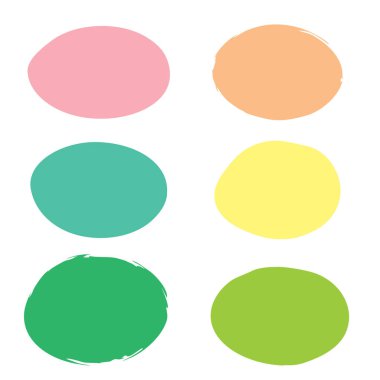 el çizimi renkli fırça koleksiyonu