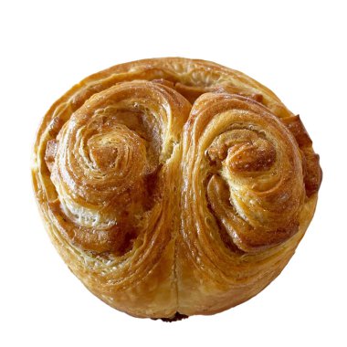 Beyaz üzerine tarçın rulo