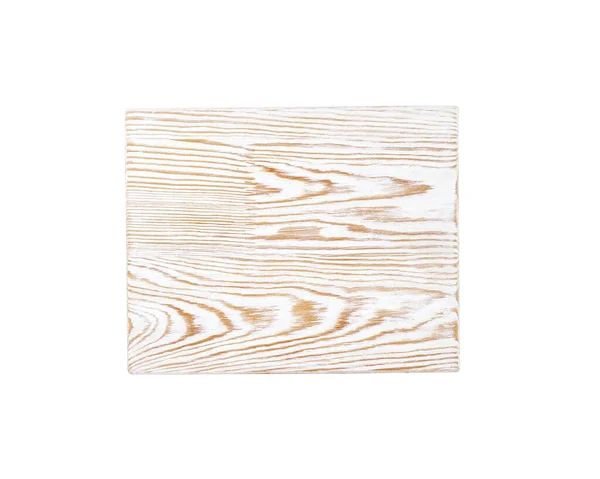 Wooden Cutting Board Isolated White Background Clipping Path — Stock Photo, Image