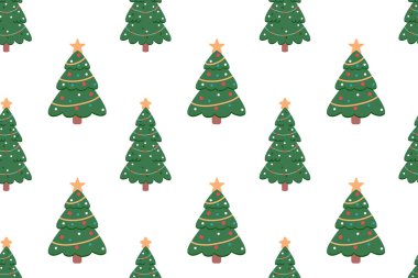 Çelenk ve yıldızlarla süslenmiş bir Noel ağacı ile sade, pürüzsüz bir şenlik. El yapımı tasarım elementleri. İyi tatiller..