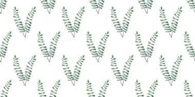 Elle çizilmiş suluboya yeşil yapraklar ve dallarla kusursuz bir desen. Bahar ve yaz renkli bitkilerin basit bir şekilde toplanması.