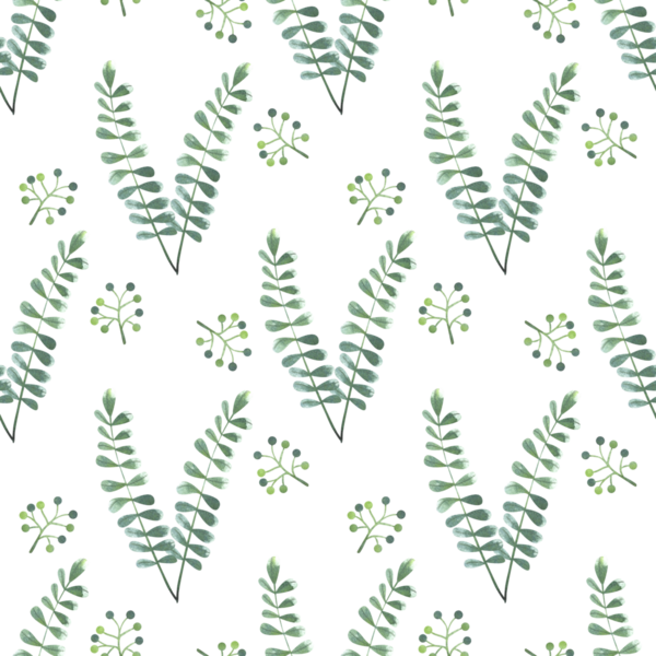 Elle çizilmiş suluboya, yeşil dallar, yapraklar ve böğürtlenlerle kusursuz desen. Bahar ve yaz renkli bitkilerin basit bir şekilde toplanması.