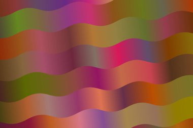 Renkli kahverengi ve pembe dalgalar soyut vektör arkaplanı.