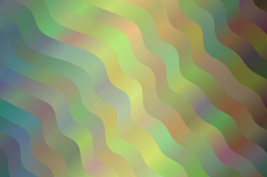 Sarı, yeşil ve açık mavi dalgalar soyut arkaplan. İhtiyaçlarınız için harika illüstrasyon.