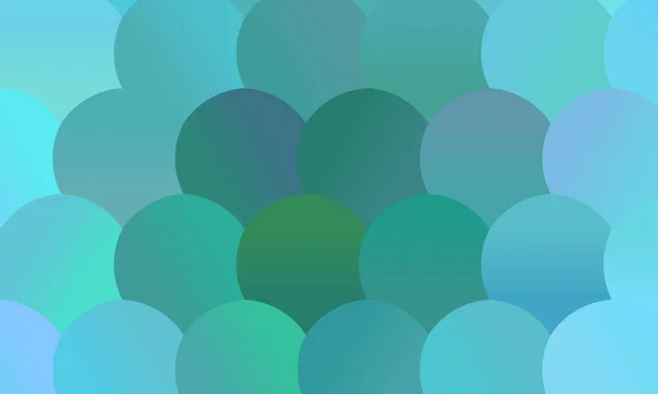 Precioso Fondo Círculos Verde Azul Claro Creado Digitalmente — Vector de stock