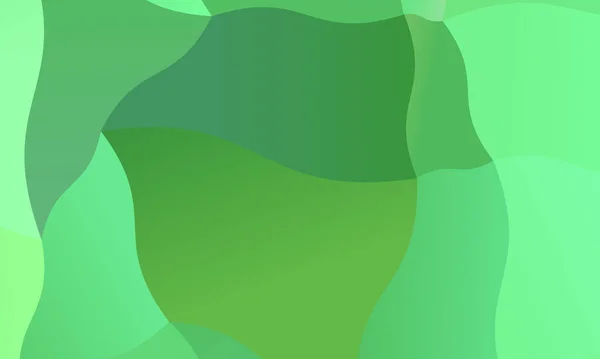 Pozitivní Zelené Světle Zelené Polygonální Pozadí Digitálně Vytvořené — Stockový vektor