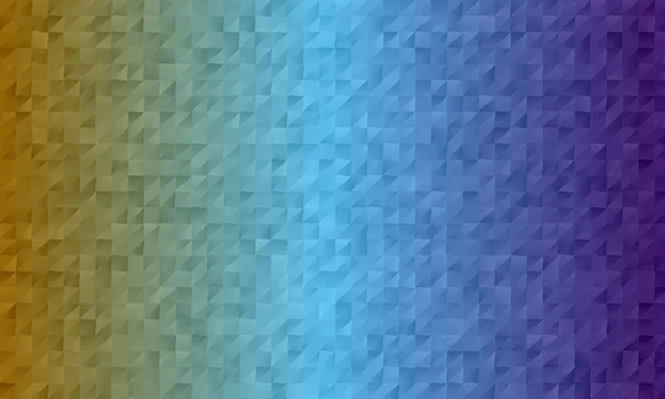 デジタルで作成された正の茶色と青の多角形の背景 — ストックベクタ