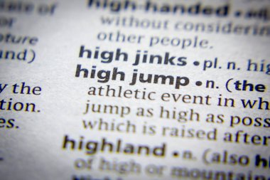 Sözlükte Yüksek Atlama Sözlüğü