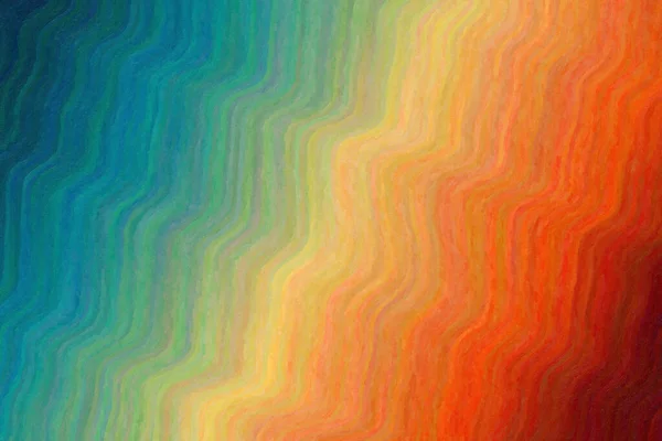 Πορτοκαλί Κόκκινο Και Μπλε Κύματα Impasto Φόντο Ψηφιακά Δημιουργήθηκε — Φωτογραφία Αρχείου