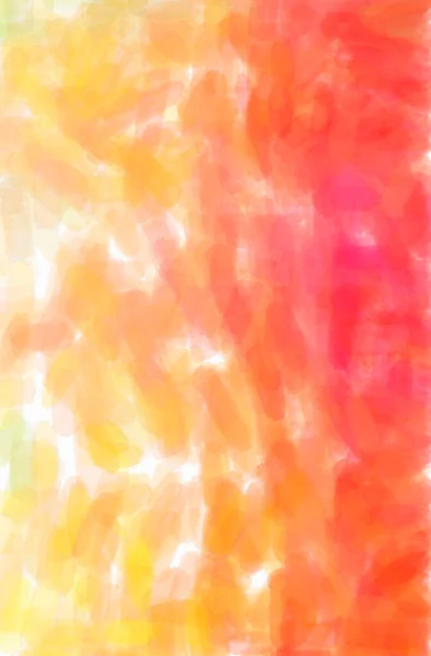 Ilustrace Abstraktního Oranžového Akvarelu Svislé Pozadí — Stock fotografie