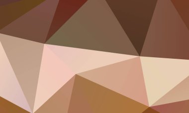 Modern Kahverengi çokgen arkaplan, dijital olarak oluşturuldu