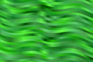 Hoş Açık Yeşil Dalgalar soyut vektör arkaplanı.
