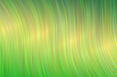 Renkli yeşil ve sarı dalgalar soyut vektör arkaplanı.