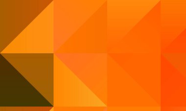 Güzel Turuncu ve koyu çokgen arkaplan, dijital olarak oluşturuldu