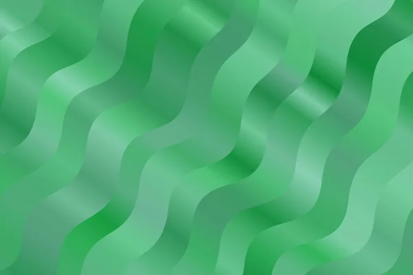 Olas Verdes Magnífico Fondo Vector Abstracto — Vector de stock