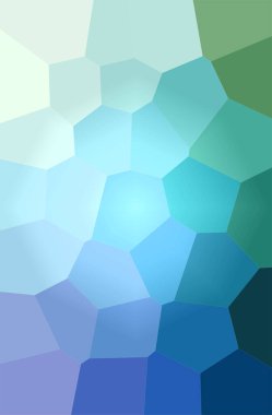 Mavi ve mor dev altıgen arkaplanının soyut çizimi.