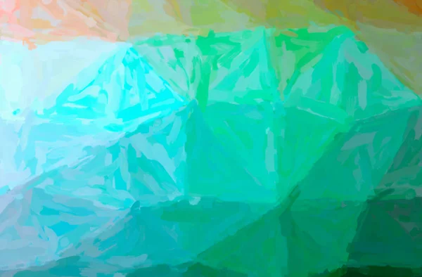 Abstract Illustration Green Impressionist Impasto Background — Stock Photo, Image