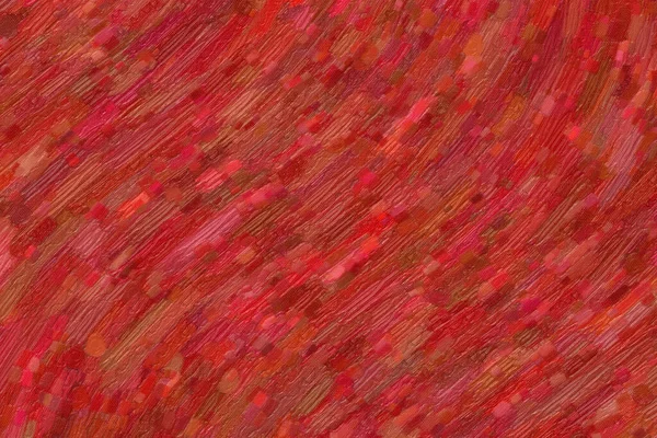 赤とピンクの波毛ブラシオイルペイントの背景 デジタル作成 — ストック写真