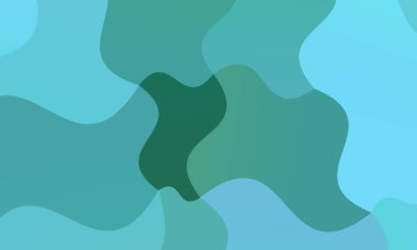 Güzel açık mavi ve yeşil çokgen arkaplan, dijital olarak oluşturuldu