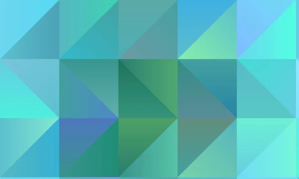 Beau Fond Polygonal Bleu Clair Vert Créé Numériquement — Image vectorielle