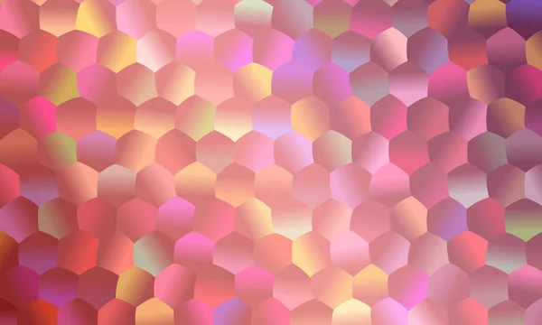 Positive Light Pink Polygonal Background Digitally Created — Stock Vector